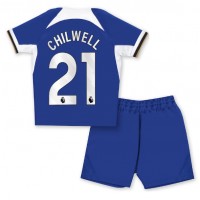 Maglie da calcio Chelsea Ben Chilwell #21 Prima Maglia Bambino 2023-24 Manica Corta (+ Pantaloni corti)